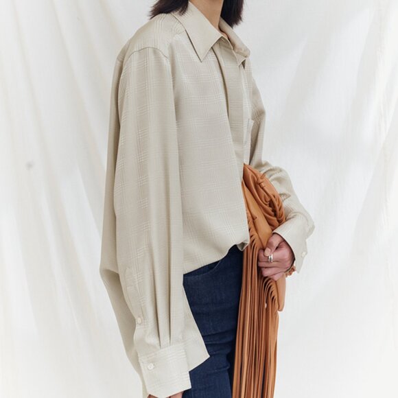 CHICJOC Limited Edition 100% Silk Jacquard Shirt | Size 38 - Picture 9 of 15